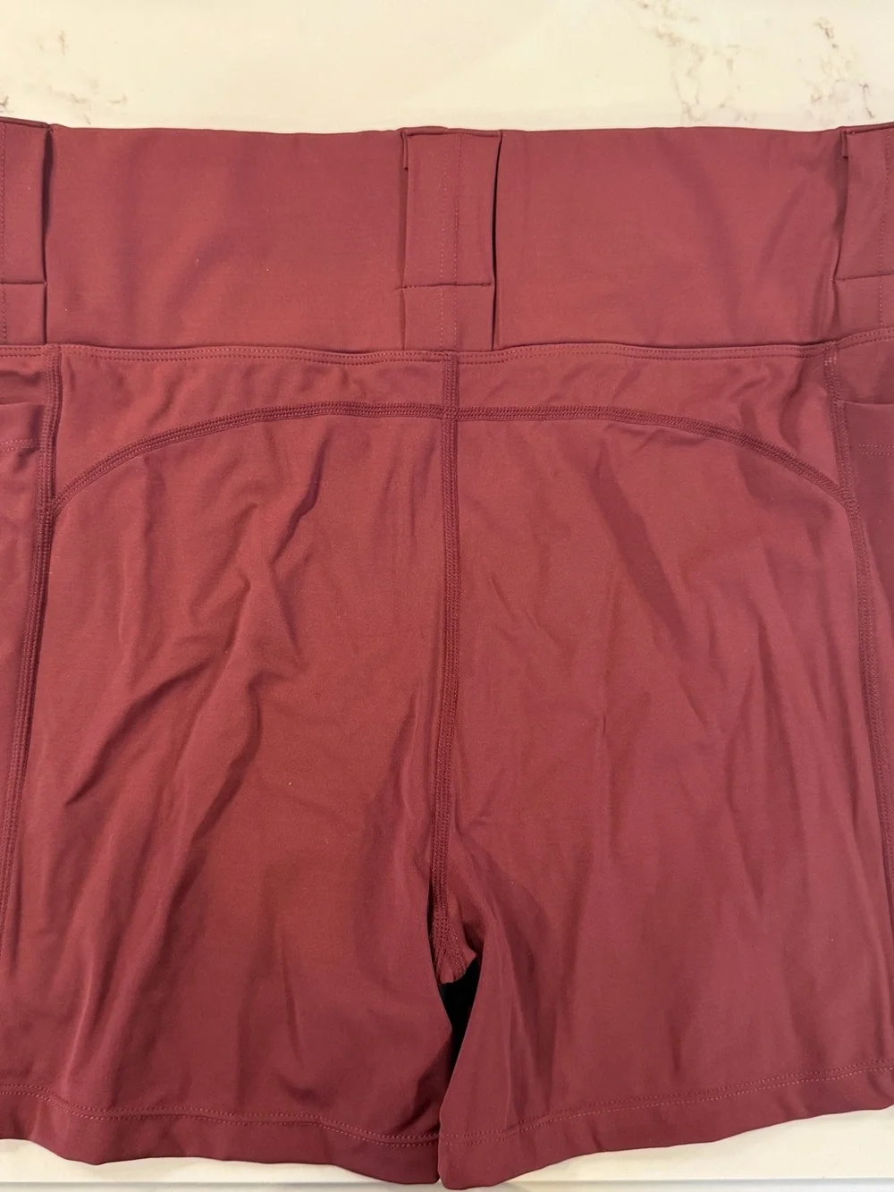 Vakandi conceal carry Athletic Shorts in Maroon with Reflective Logo